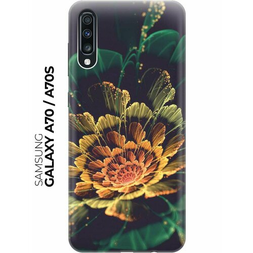 Чехол - накладка ArtColor для Samsung Galaxy A70 / A70s с принтом Красивый цветок чехол накладка artcolor для samsung galaxy m51 с принтом красивый цветок