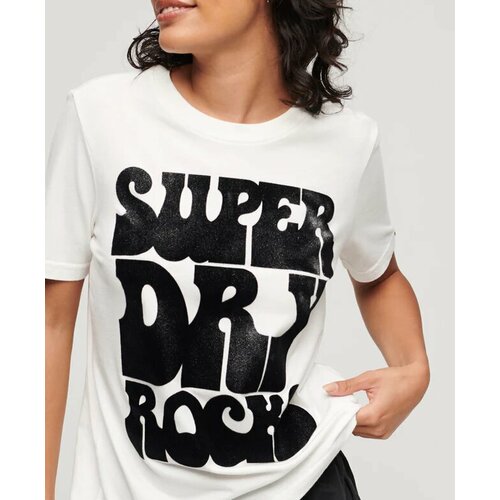 Футболка Superdry, размер 6, белый, черный