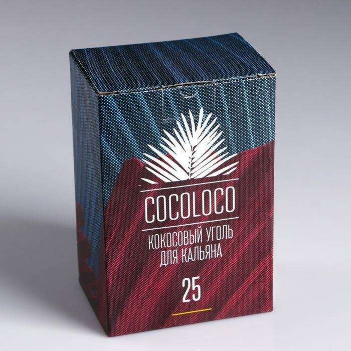 Комплектующие для кальянов / угли / Уголь Coco Loko (Коколоко) 72 кубика 25 мм - фотография № 3