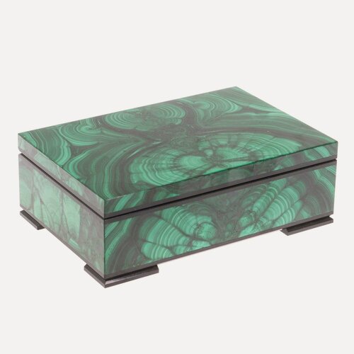 Изображение товара Шкатулка из малахита "Классика" 15х10х5,5 см 126556