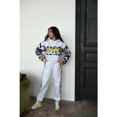 Худи Polovina, размер 48, белый, красный