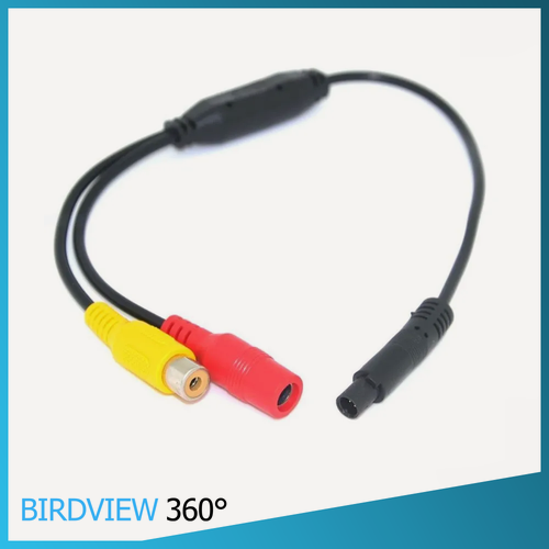 Изображение товара Переходник для автомобильной камеры 4pin - RCA (тюльпан) 12В->5В