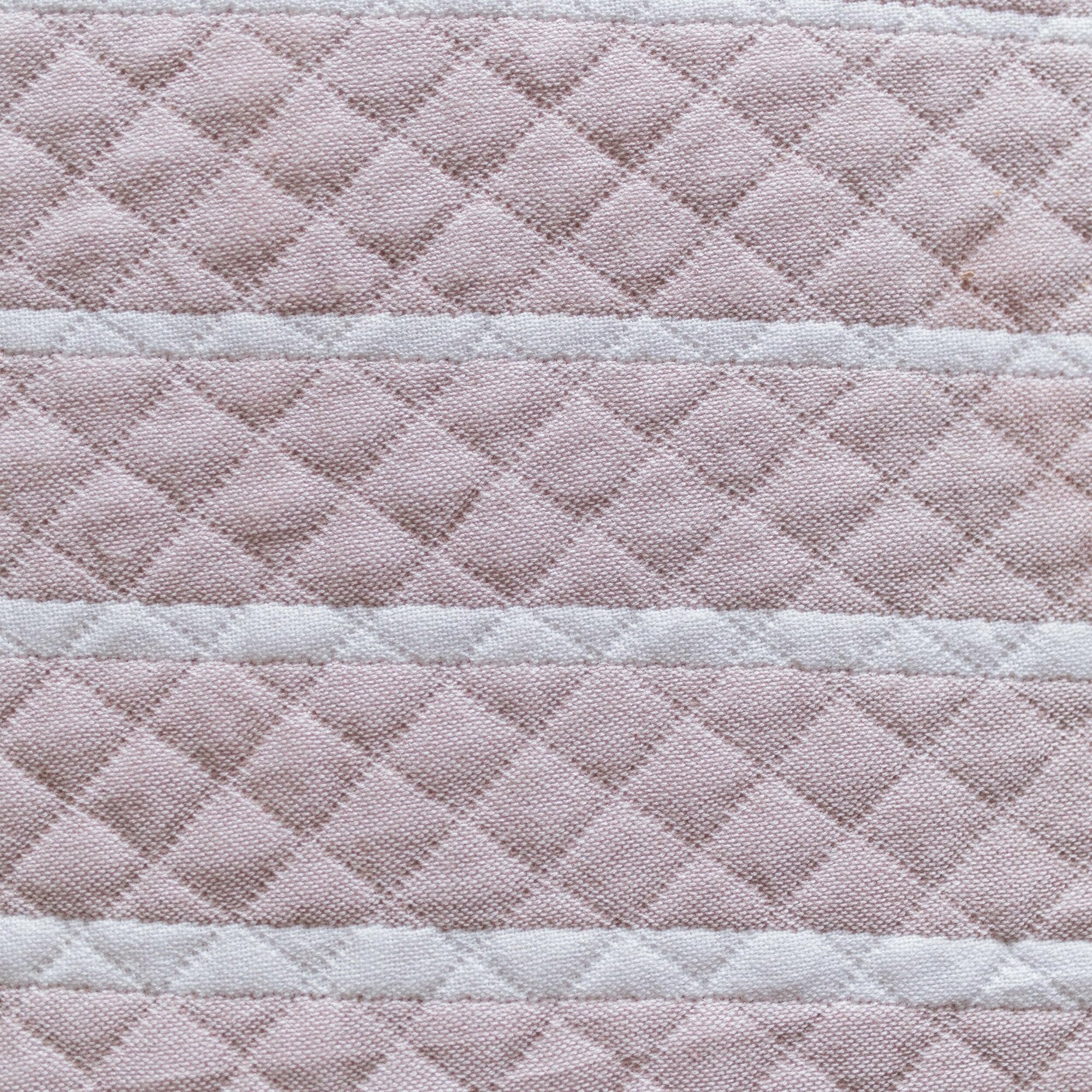 Покрывало ХБ 2200*2400 бело-розовая полоска - фотография № 2