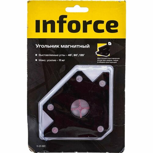 Угольник магнитный 45/90/135 градусов, 11 кг Inforce 11-01-661