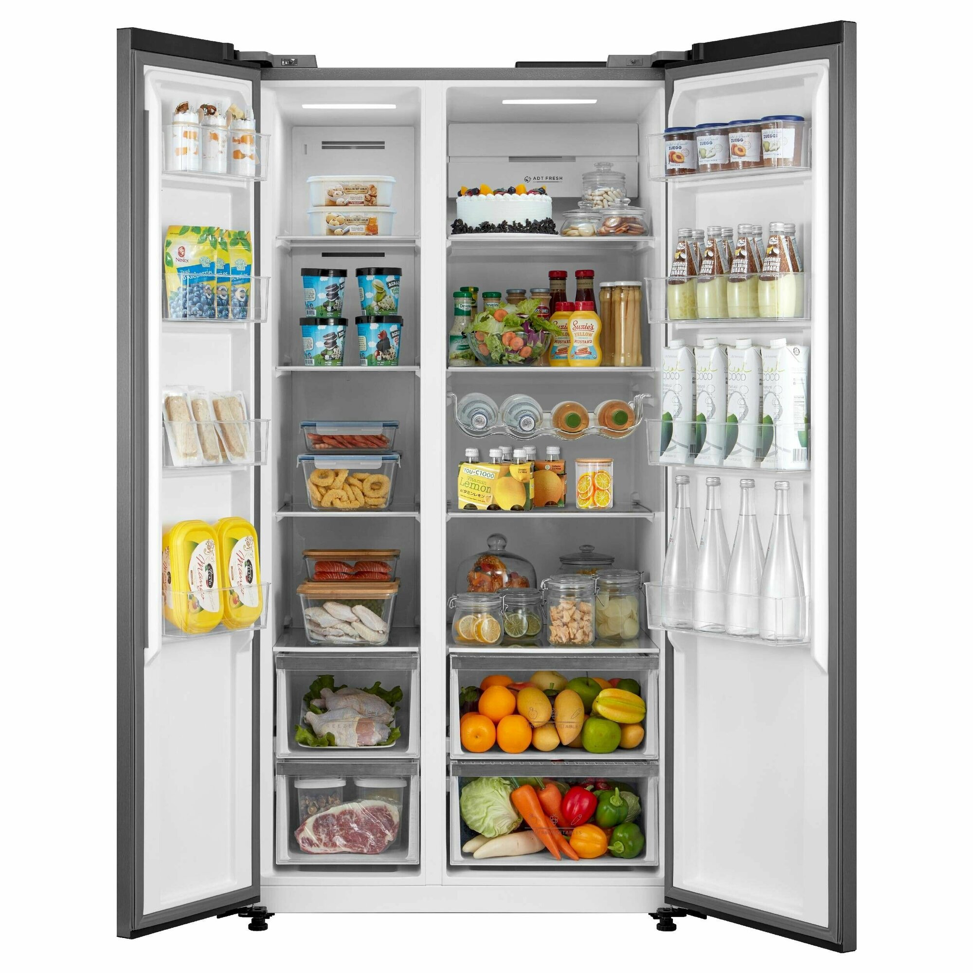 Холодильник Side by Side Korting KNFS 95780 X - фотография № 2