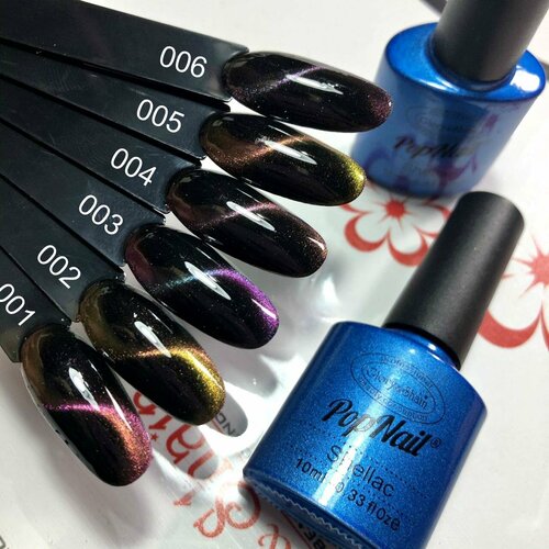 Набор гель-лаков Кошачий глаз 5д (6шт)10мл