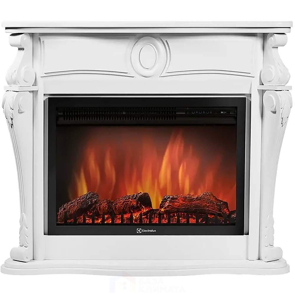 Каминокомплект Electrolux Ovatio 30 с очагом EFP/P-3020LS белый