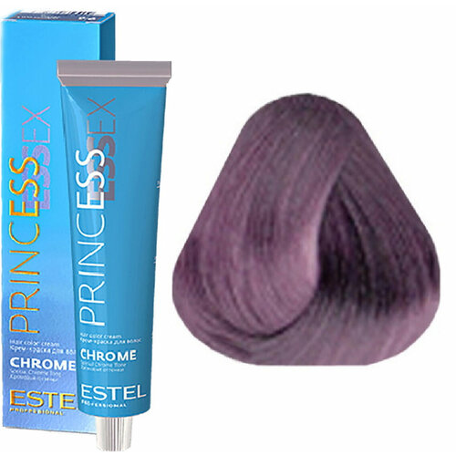 краска для волос princess essex 116 перламутровый ESTEL PROFESSIONAL, PRINCESS ESSEX, CHROME, Крем-краска №7/66, Русый фиолетовый интенсивный, 60 мл