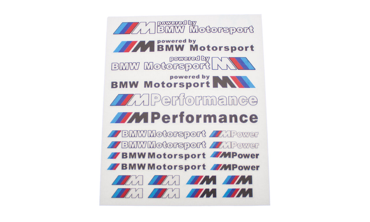 Комплект наклеек BMW M-performance 22 шт.