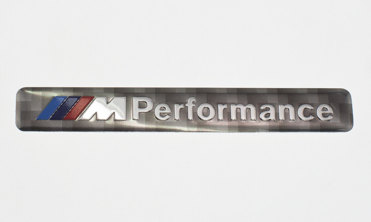 Эмблема универсальная BMW M-performance 85x17 мм 1 шт.