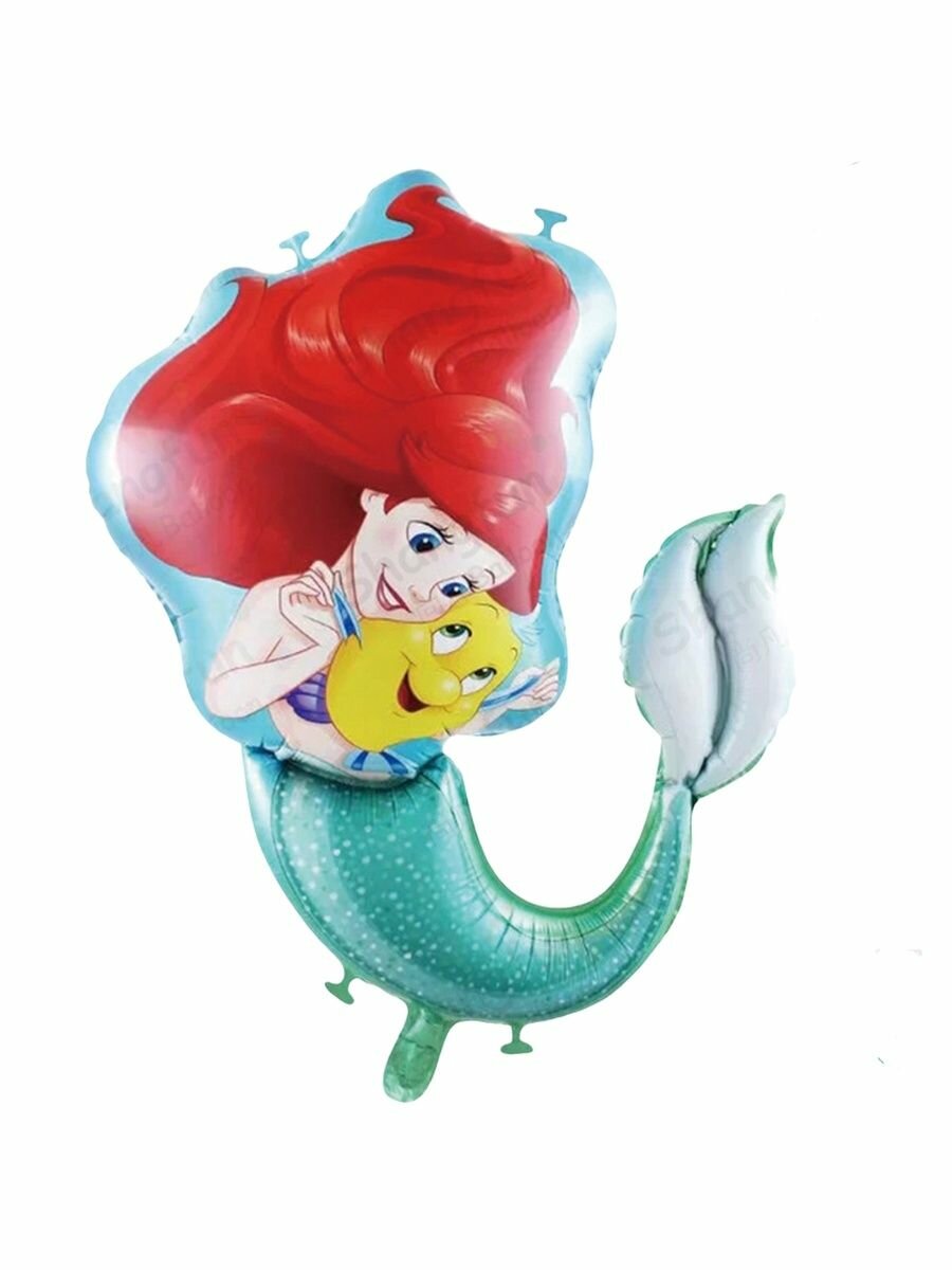 Воздушный шар фольгированный фигура Принцесса, Русалочка, 81 см, МосШар