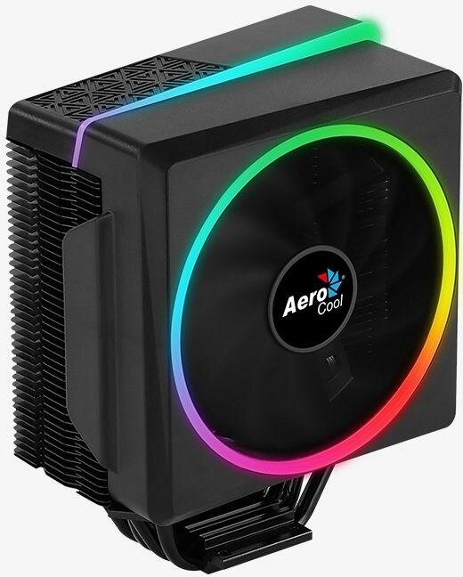 Устройство охлаждения(кулер) Aerocool Cylon 4 Soc-AM2+/AM3+/AM4/1150/1151/1155/2011/ 4-pin 14-26dB Al+Cu 145W 550gr LED Ret