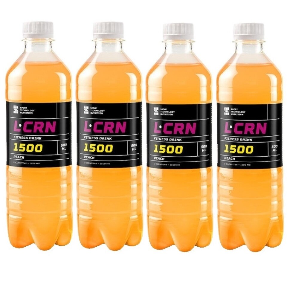 L-карнитин жидкий L-Carnitine 1500 500 мл 4 шт (Спортивные технологии) Персик