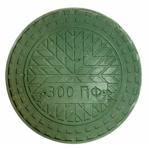 Люк/дно/крышка для дренажного колодца 340 (340/300), цвет - зеленый дно колодца 340 300 полимерпесчаное