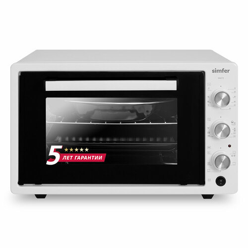 Мини-печь Simfer M4275 6 режимов конвекция двойное стекло цвет белый 1099000₽