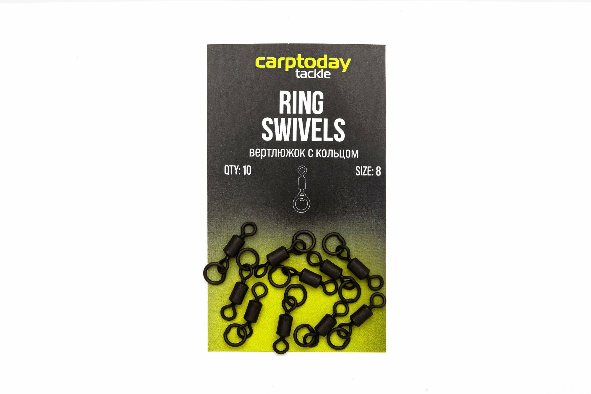 Вертлюжки с кольцом Carptoday Tackle Ring Swivels, снасти для рыбалки, карповая рыбалка, карповые монтажи