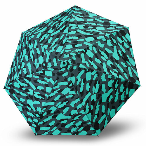 фото Мини-зонт knirps, механика, 4 сложения, купол 90 см., 7 спиц, система «антиветер», чехол в комплекте, зеленый