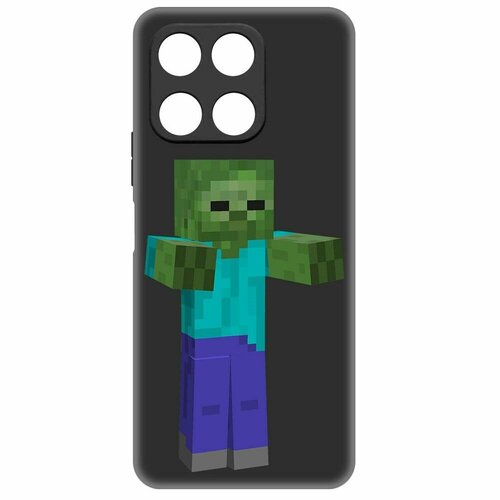 Чехол-накладка Krutoff Soft Case Minecraft-Гигант для Honor X6a черный чехол накладка krutoff soft case minecraft гигант для honor x30i черный