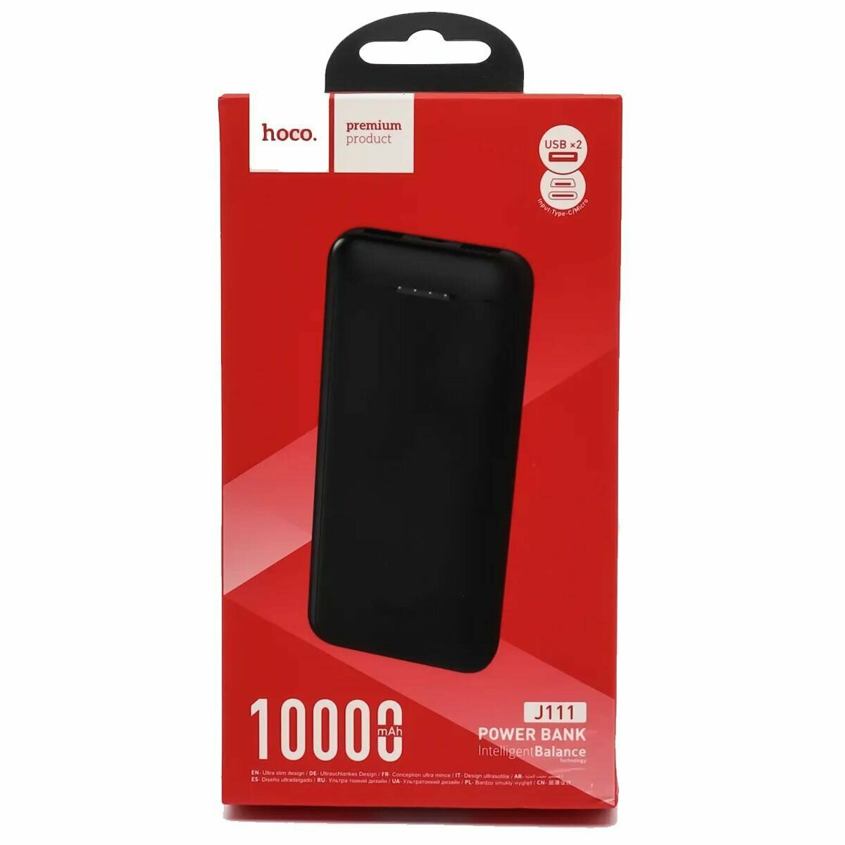 Внешний аккумулятор Hoco Power Bank J111 10000mAh Black 6931474795748