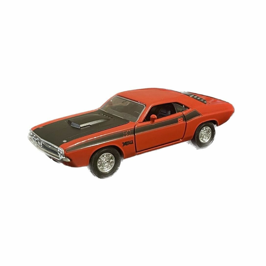 Машинка WELLY 1970 DODGECHALLENGER T/A Красный / модель машины 1:38 с пружинным механизмом