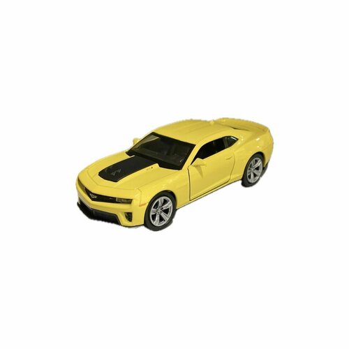 Машинка WELLY CHEVROLET CAMARO ZL1 Желтый / модель машины 1:38 с пружинным механизмом welly модель автомобиля chevrolet niva