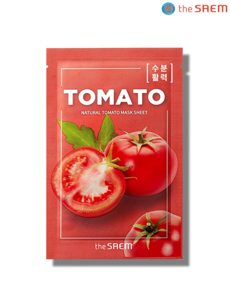 The Saem Тканевая маска Natural Tomato Mask Sheet, 21 мл.