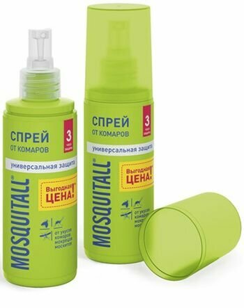 Mosquitall Универсальная защита Спрей от комаров 100 мл