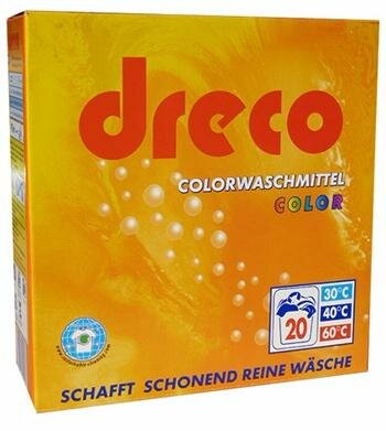 Dreco Color colorwaschmittel Универсальный стиральный порошок для цветного белья 3 кг