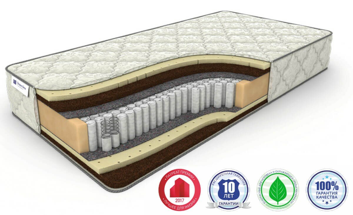 Матрас Dreamline Prime Mix S1000 (х/б жаккард) (165 / 200)
