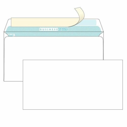 Конверт почтовый C65 Packpost Businesspost (114x229, 90г, стрип с внутренней запечаткой) 1000шт.
