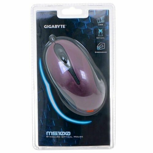 Мышь проводная Gygabyte GM-M5100-Purple USB 20 3btn 800 dpi 38000₽