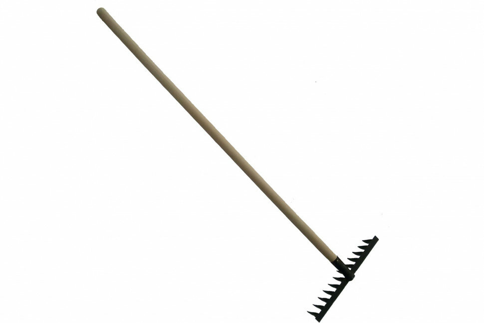 фото Витые грабли с деревянным черенком Gigant 12-ти зубые GFE-06