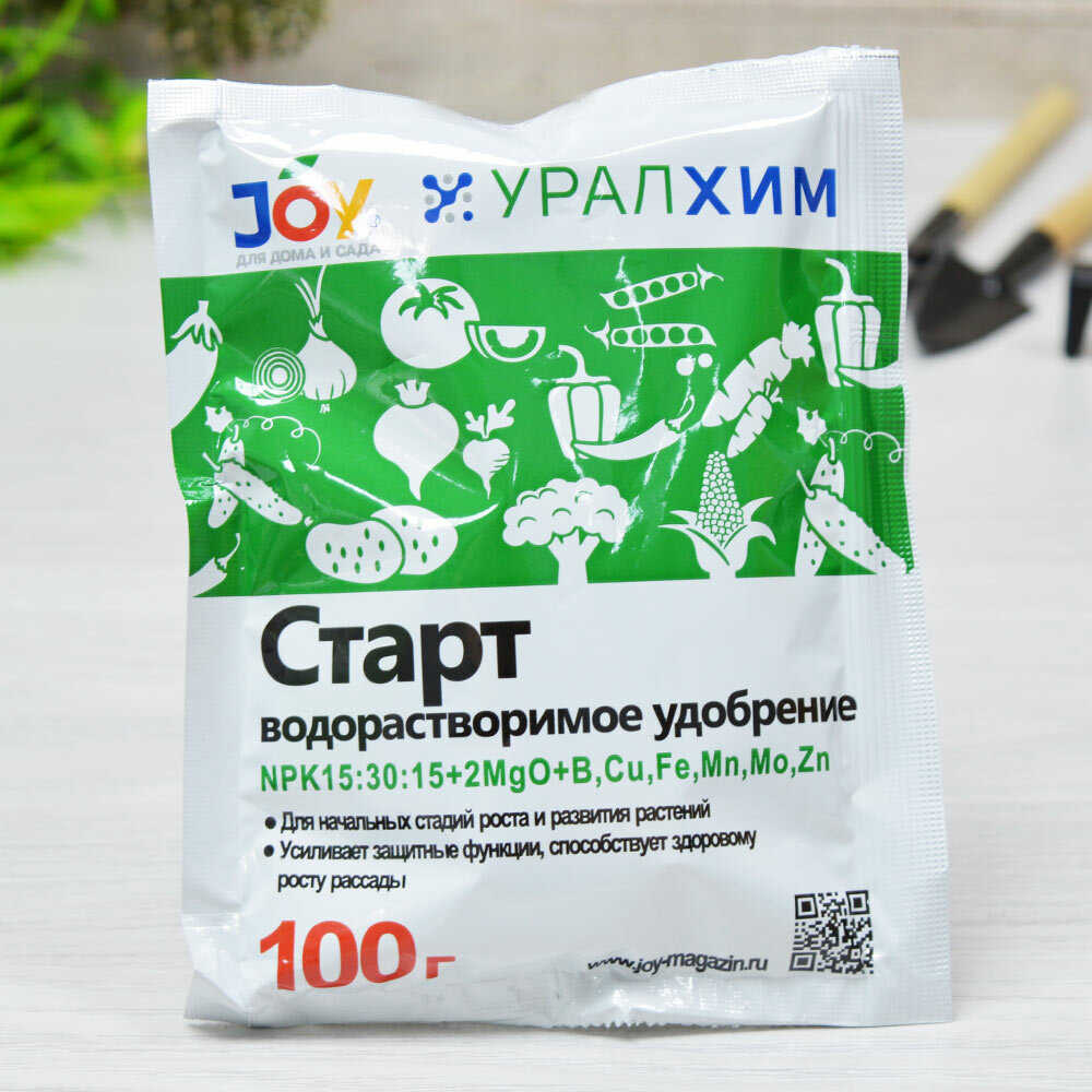 Удобрение водорастворимое Старт 100 г Joy - фотография № 2