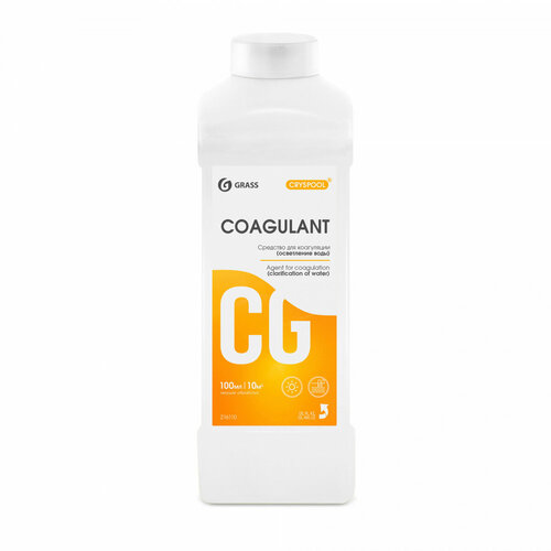 Средство для очистки воды в бассейнах Grass Cryspool Coagulant, 1 л