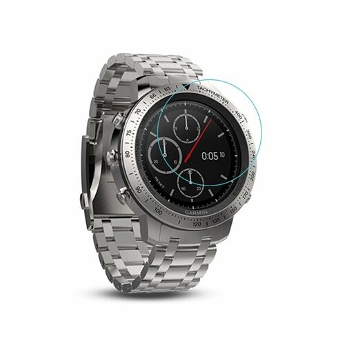 Защитное стекло MyPads для смарт-часов Garmin Fenix Chronos (titanium / leather/ metal)