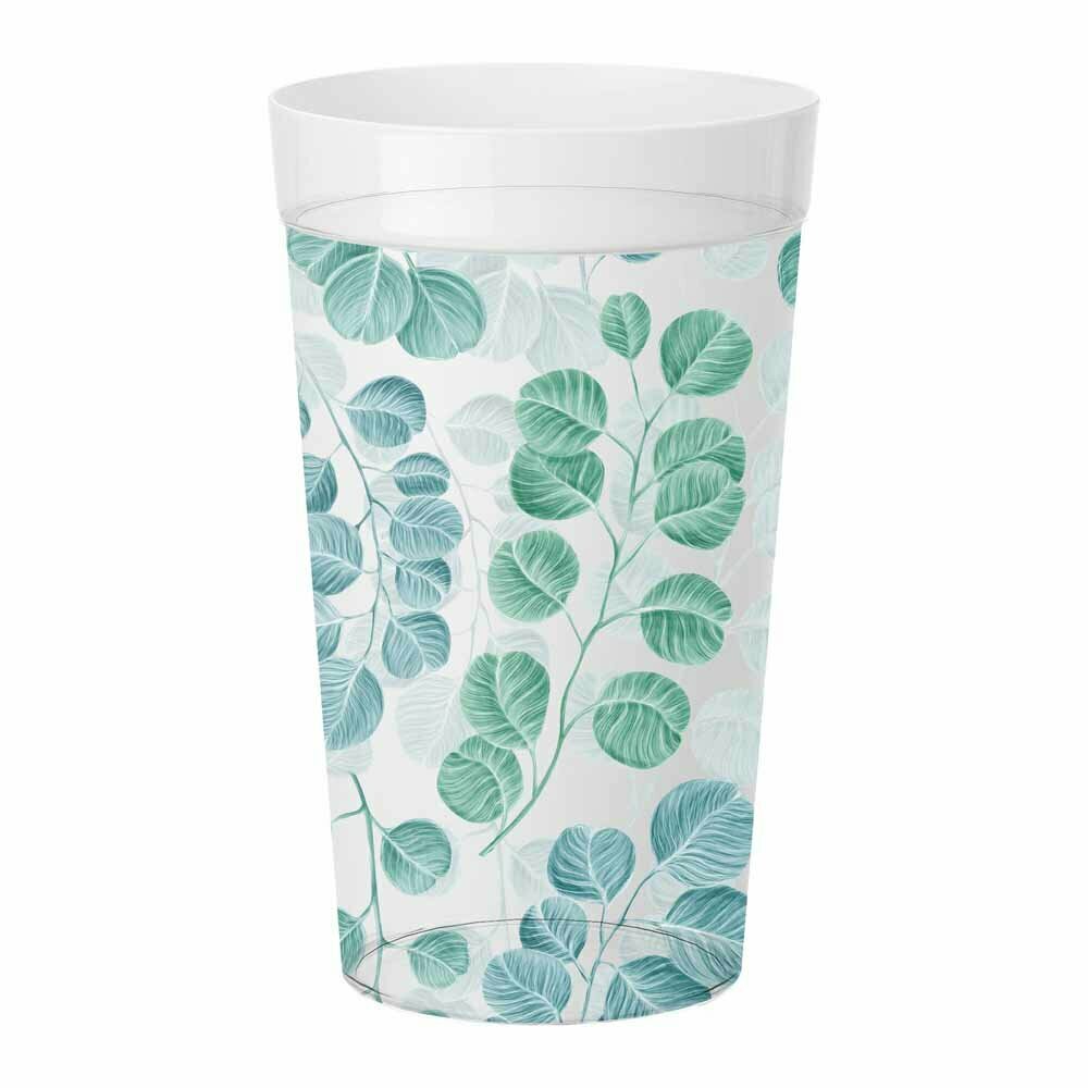 фото Стакан прозрачный Picnic с декором, 380 мл, пластик