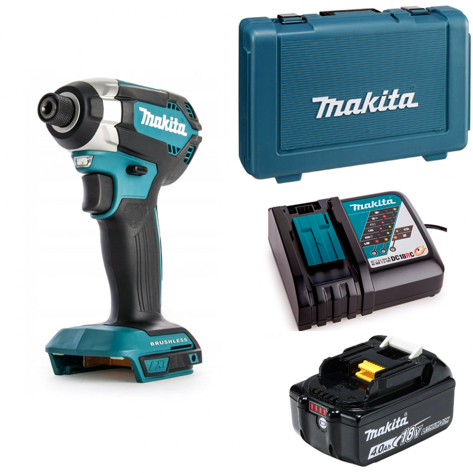 Аккумуляторный ударный шуруповёрт Makita DTD153RM, 170Нм (18В LXT Li-Ion 1x4Ач, зу, кейс)