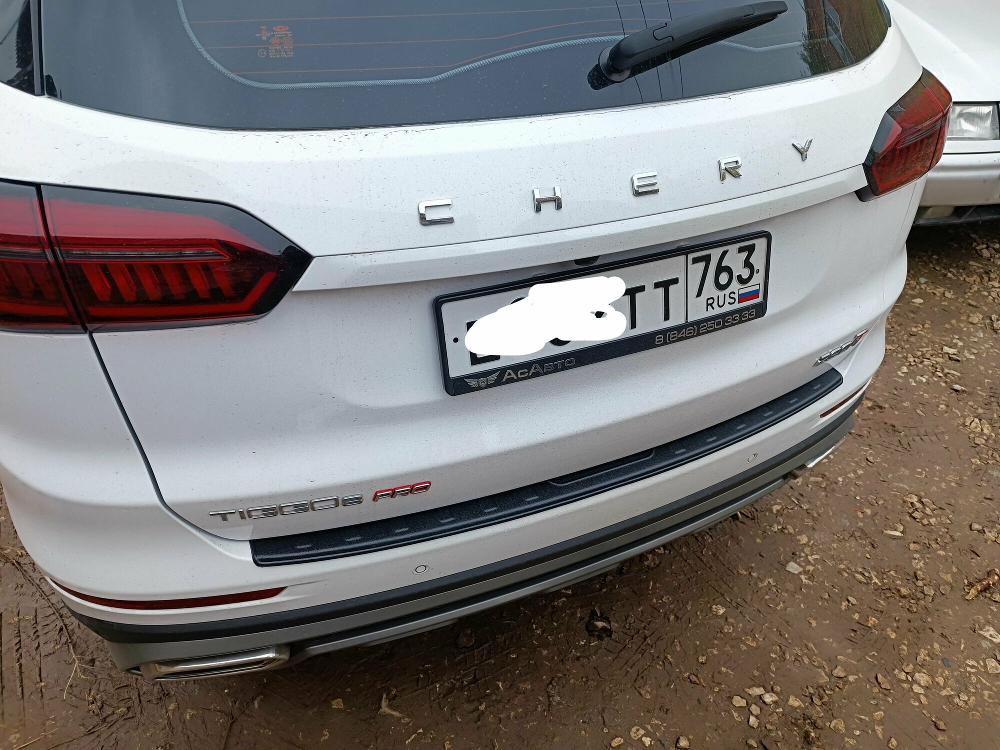 фото Накладка заднего бампера Chery Tiggo 8 pro/chery tiggo 8 pro max 2021 модельного года