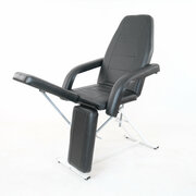 Педикюрное кресло кушетка, косметологическое кресло RELAX (ПрофМастер 180Р)черный