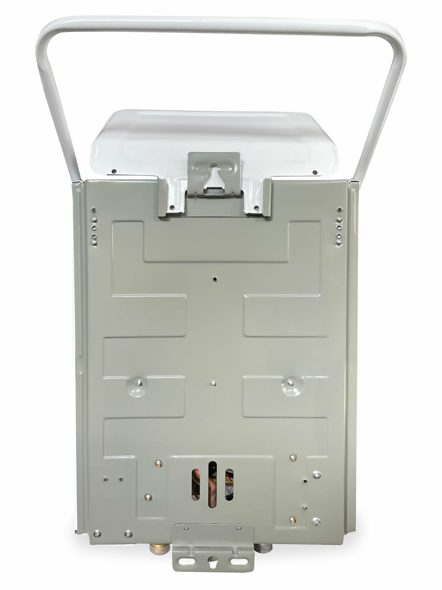 Газовый водонагреватель "Умница" модель ГК-5л/мин, бездымоходная, белый цвет панели - фотография № 2