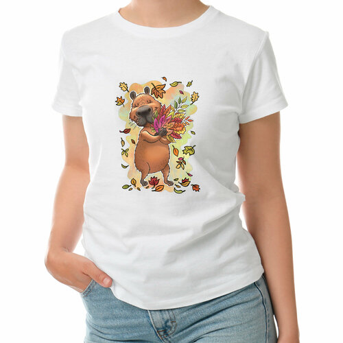 фото Футболка roly, размер s, белый