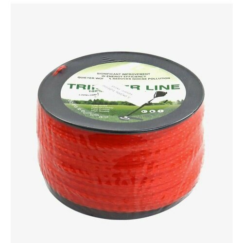 Леска триммерная 3.0 TRIMMER LINE в бобине (квадрат витой) 168 метров