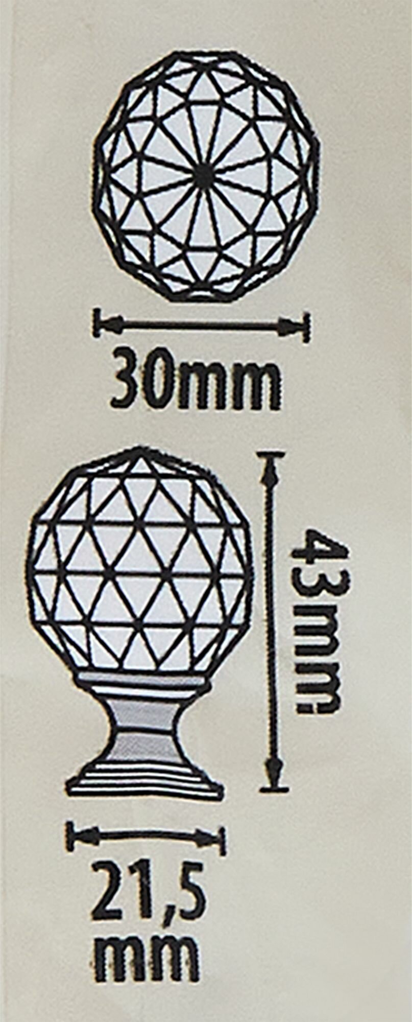 Ручка-кноб Wilson 30x30 мм, цвет прозрачный хром - фотография № 9