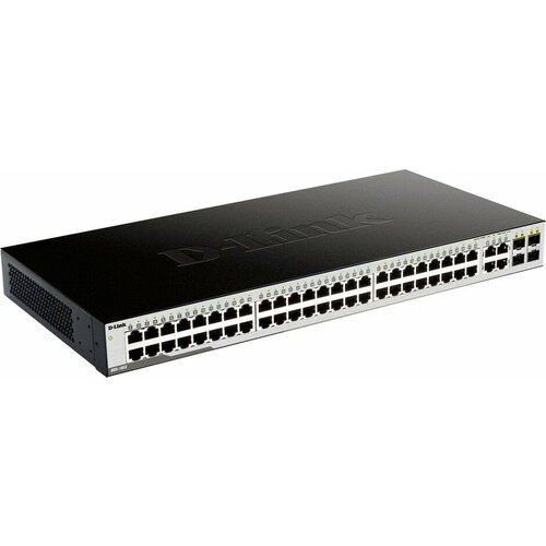 D-Link Сетевое оборудование DGS-1052 A3A Неуправляемый коммутатор с 48 портами 10 100 1000Base-T и 4 комбо-портами 100 1000Base-T SFP 3383700₽