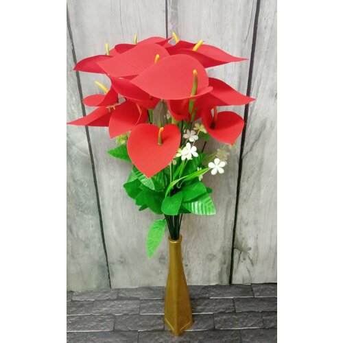 Букет из искусственных цветов Антуриума