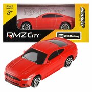 Машинка металлическая RMZ City 1:64 Ford Mustang 2015, без механизмов, цвет красный матовый, - Uni-Fortune [344028SM(A)]