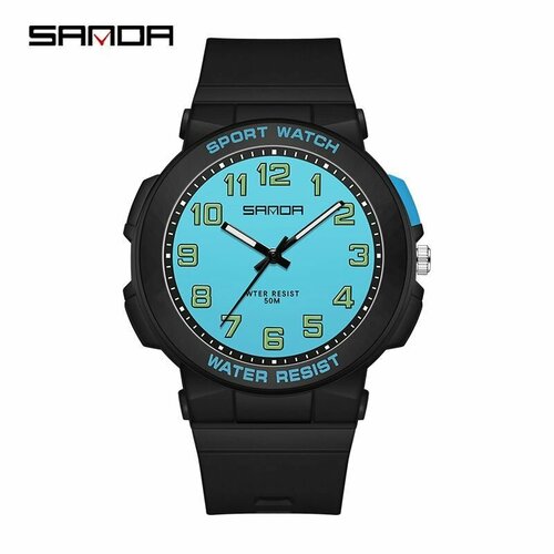 фото Наручные часы sanda, синий, черный