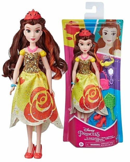 Игровой набор с куклой Disney Princess Белль Belle, с аксессуарами, E3048EU6