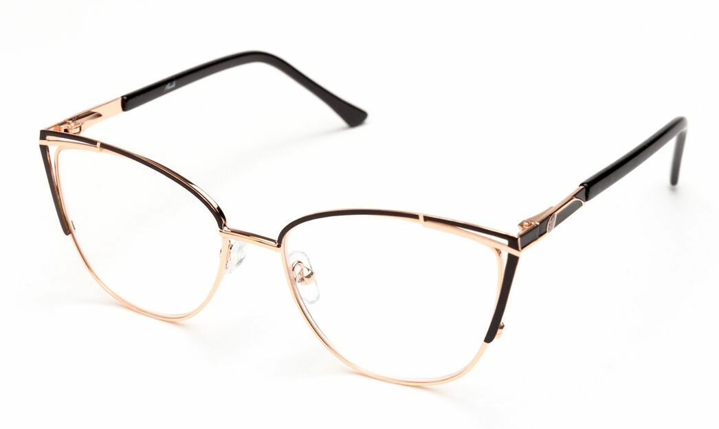 Изображение Очки для зрения Marcello GA0368 C5 с диоптриями -3 /Очки женские для дали/Оправа металл/Кошачий глаз