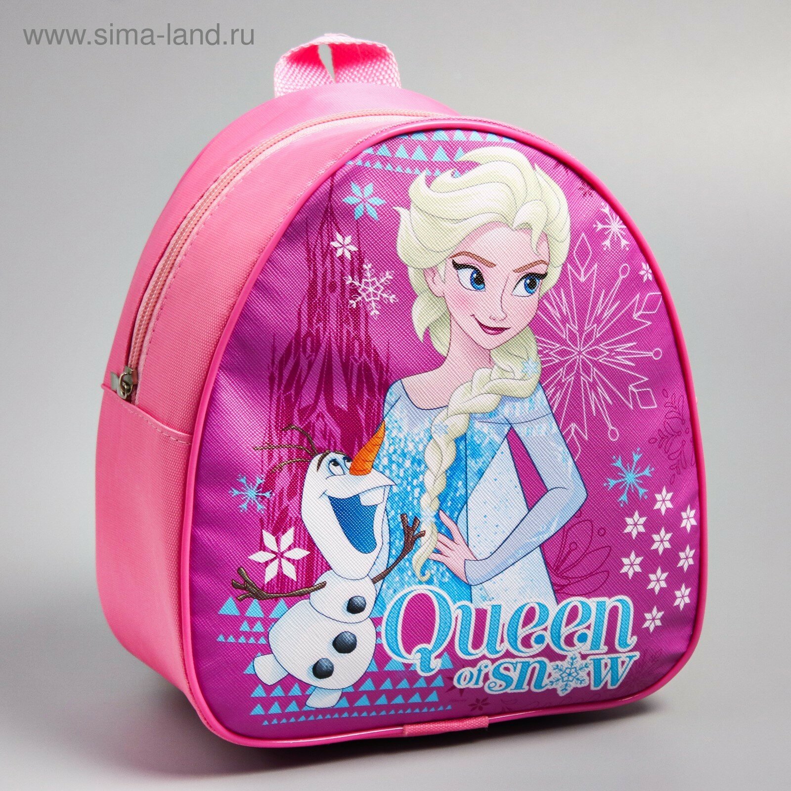 Рюкзак детский кожзам "Queen of snow", Холодное сердце, 21 х 25 см